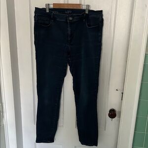 LOFT Midnight Blue Denim Super Skinny Jeans